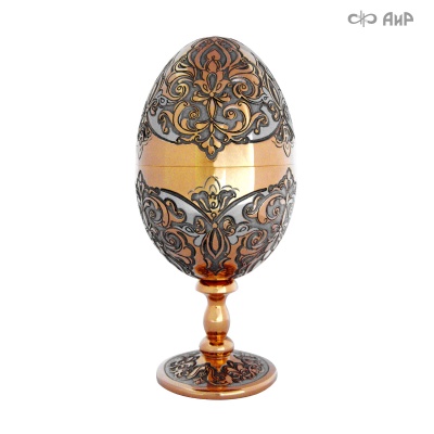 Яйцо сувенирное с фианитом аква, Артикул: 3181 - Компания «АиР»