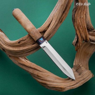 Засапожный-2 (березовый кап, гарда и ввертыш ЗлаТи (ZlaTi) - Компания «АиР»