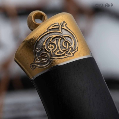 Нож Лиса с сюжетом Орел на воле, комбинированные ножны, Артикул: 37451 - Компания «АиР»