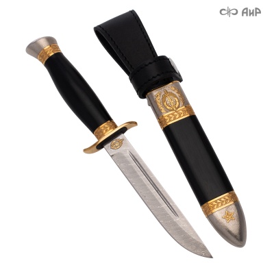 Набор Железный Феликс & Финка-2 НКВД с золотом, ZDI-1016, комбинированные ножны - Компания «АиР»