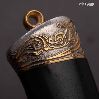  Нож Лиса с сюжетом Лисы на охоте, комбинированные ножны, Артикул: 38906 - Компания «АиР»