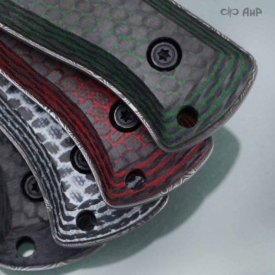 Стриж-Т (карбон зебра зеленый) дамасская сталь ZDI-1016 - Компания «АиР»