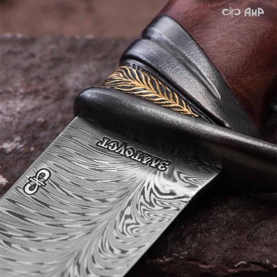 Нож Чернокрылый павлин, авторские ножны, Артикул: 39240 - Компания «АиР»