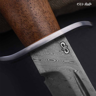 Финка-2 (орех) дамасская сталь ZDI-1016  - Компания «АиР»