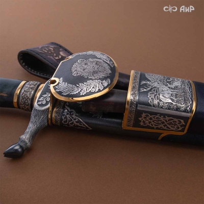 Гарнитур охотничий Лев, с хиршфангером, Артикул: 39141 - Компания «АиР»