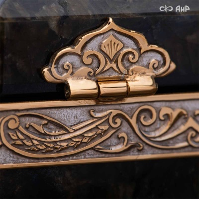 Шкатулка из лабрадорита Таинственная ночь, Артикул: 39158, Под заказ - Компания «АиР»