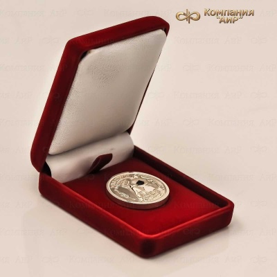 Монета Счастливый кузюк, серебро, метеорит  - Компания «АиР»