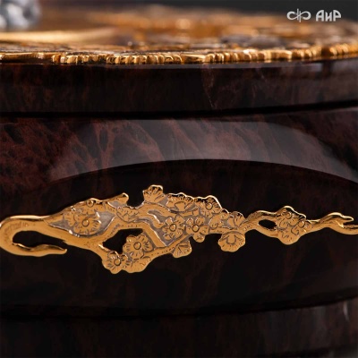 Шкатулка из обсидиана Журавли, Артикул: 38924 - Компания «АиР»