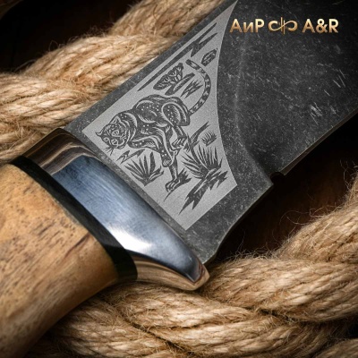 Гепард (стабилизированная карельская береза натуральная, stonewash, худож.гравировка) - Компания «АиР»
