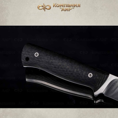 Стриж (карбон черный) дамасская сталь ZDI-1016, узор твист - Компания «АиР»