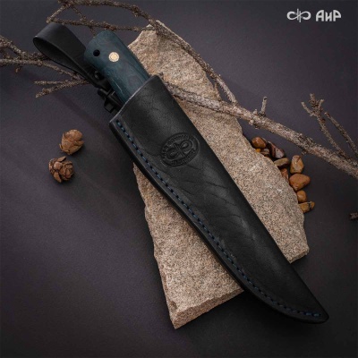 Стриж (стабилизированная карельская береза зеленая) дамасская сталь ZDI-1016 - Компания «АиР»