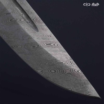 Финка-2 (орех) дамасская сталь ZDI-1016  - Компания «АиР»
