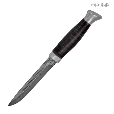 Финка-3 (кожа) дамасская сталь ZD-0803  - Компания «АиР»