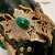  Вазы декоративные из змеевика, с кабошонами малахита, Артикул: 22023, 22024 - Компания «АиР»
