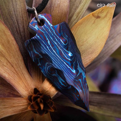  Подвеска Каменный век, титановый дамаск ЗлаТи (ZlaTi), Артикул: AF0000022688 - Компания «АиР»