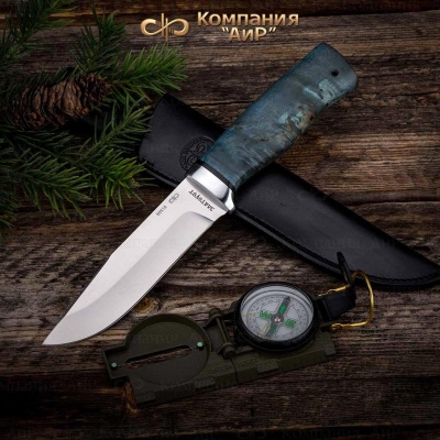 Турист (стабилизированная карельская береза, лазурная) - Компания «АиР»