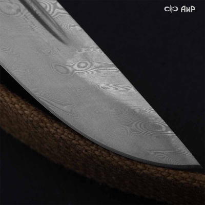 Финка-2 (кожа) дамасская сталь ZDI-1016  - Компания «АиР»