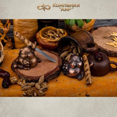  Композиция Шура Богемова с багетом, дамасская сталь ZDI-1016 - Компания «АиР»