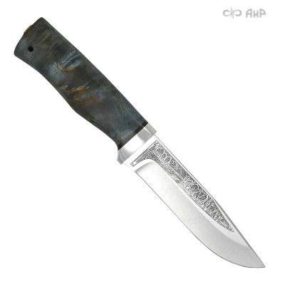 Турист (стабилизированная карельская береза, лазурная) - Компания «АиР»