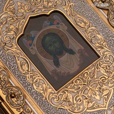 Святое Евангелие в красках Палеха, в окладе, Артикул: 38716 - Компания «АиР»