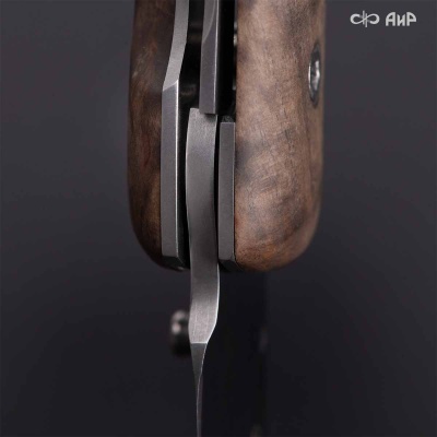 Складной (стабилизированная карельская береза коричневая) дамасская сталь ZDI-1016 - Компания «АиР»