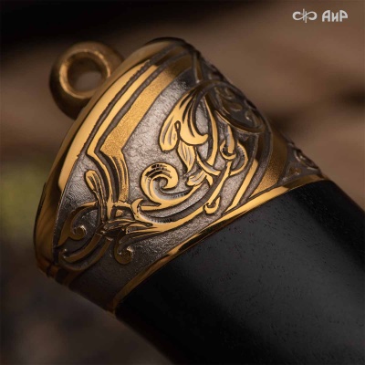 Нож Бекас с сюжетом Семейство лесных кабанов, комбинированные ножны, Артикул: 38938 - Компания «АиР»