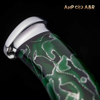 Росомаха (композит с алюминиевой микросеткой "волны", зеленый, алюминий) дамасская сталь ZDI-1016 - Компания «АиР»