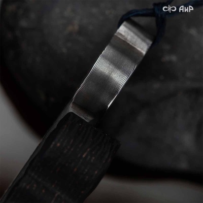 Подвеска-нож Древо жизни, карбон, дамасская сталь ZDI-1016, золото, Артикул: AF0000019779 - Компания «АиР»