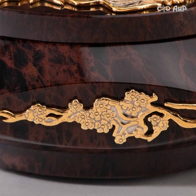 Шкатулка из обсидиана Журавли, Артикул: 38924 - Компания «АиР»