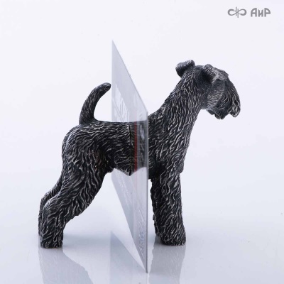 Сувенир Вельштерьер № 3 (литье, латунь, чернение серебра, магнит) - Компания «АиР»
