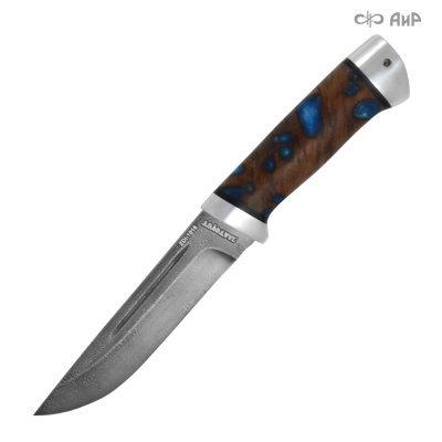 Бекас (кипарис пятнистый, алюминий, фибра) дамасская сталь ZDI-1016 - Компания «АиР»