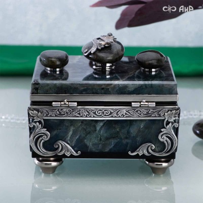 Шкатулка из лабрадорита Светлячки, Артикул: 39206 - Компания «АиР»