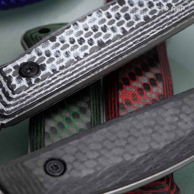 Стриж-Т (карбон зебра зеленый) дамасская сталь ZDI-1016 - Компания «АиР»