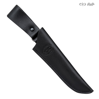 Ножны кожаные для ножа Робинзон-1 (черные) - Компания «АиР»
