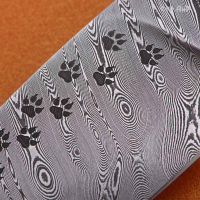 Нож Котэ, ювелирный полимер, латунь, чернение серебра, дамасская сталь ZDI-1016, твист, Артикул: AF0000022695 - Компания «АиР»