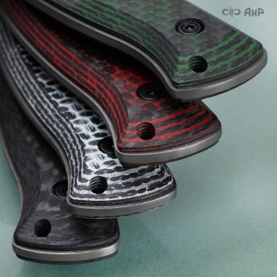 Стриж-Т (карбон зебра зеленый) дамасская сталь ZDI-1016 - Компания «АиР»