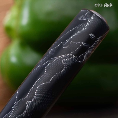 Набор Поварской-3 (композит с алюминиевой микросеткой волны, черный) дамасская сталь ZDI-1016 - Компания «АиР»