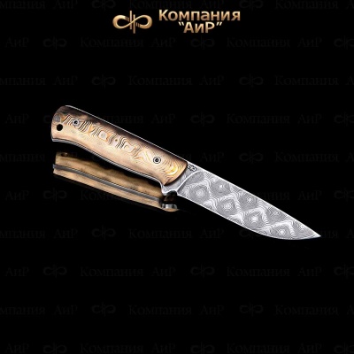 Стриж (мокуме гане) дамасская сталь ZDI-1016, узор пирамида - Компания «АиР»