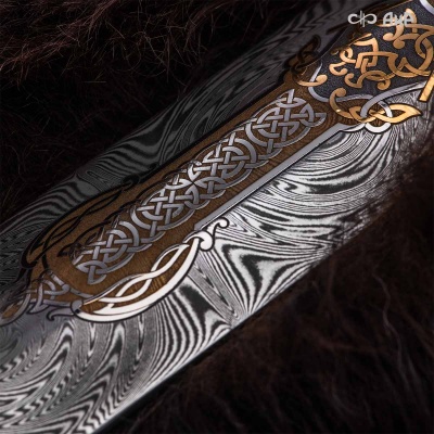 Рожок для обуви Северное наследие, дамасская сталь ZDI-1016, Артикул: 39308 - Компания «АиР»