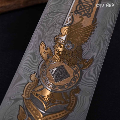 Рожок для обуви Северное наследие, дамасская сталь ZDI-1016, Артикул: 39308 - Компания «АиР»