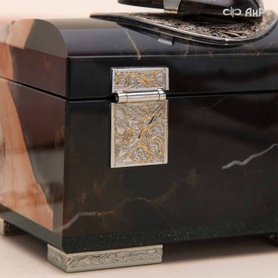 Шкатулка Шепот Земли из яшмы и аммонита, Артикул: 38955 - Компания «АиР»