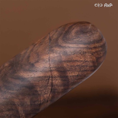 Композиция Пират Воробей с сигарой (ореховый кап, золото, серебро), дамасская сталь ZDI-1016 - Компания «АиР»