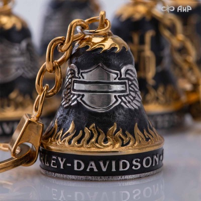 Сувенир Колокольчик Харли-Дэвидсон (Harley-Davidson) (литье, латунь, серебро, золото) - Компания «АиР»