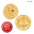  Монета Счастливый кузюк, метеорит, золото, латунь, Артикул: AF0000013013 - Компания «АиР»
