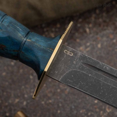 НР-43 Вишня (стабилизированная карельская береза лазурная, латунь, дол, стоунвош) - Компания «АиР»