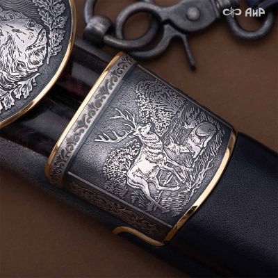 Гарнитур охотничий Медведь, с хиршфангером, Артикул: 39114 - Компания «АиР»