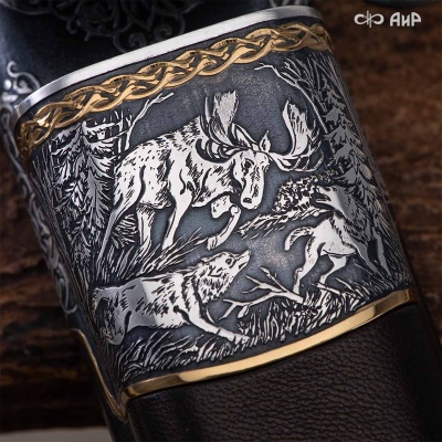 Гарнитур охотничий Великаны леса, с хиршфангером, Артикул: 39207 - Компания «АиР»