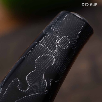 Набор Поварской-3 (композит с алюминиевой микросеткой волны, черный) дамасская сталь ZDI-1016 - Компания «АиР»