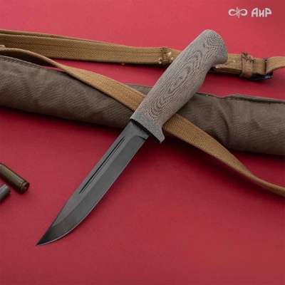 Штрафбат Нью (текстолит, пескоструй, без гарды, углеродное покрытие DLC) 95Х18 - Компания «АиР»