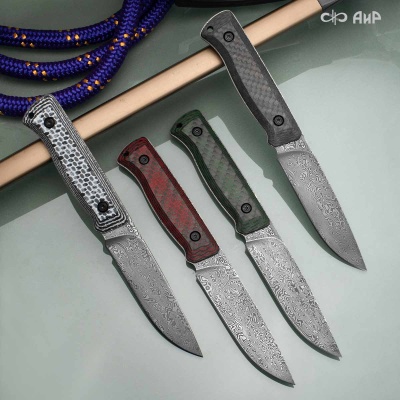 Стриж-Т (карбон зебра зеленый) дамасская сталь ZDI-1016 - Компания «АиР»